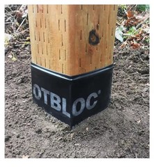Lot of 20 Rotbloc 4×4 Wooden Fence Post Wraps Prevents Wood Rot Made in USA