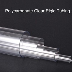 2pcs Clear Rigid Tubing Pipe 4mm ID x 10mm(3/8″) OD 305mm Plastic Tube