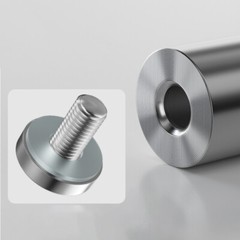 4pc Stainless Steel Advertisement Glass Standoff Pin Nail Fixing Screws Fastener