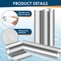 Aluminum Roll Flashing, 8” X 100′ Metal Roofing Roll for Roof and Garden, Preve