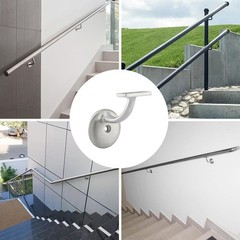 6 PCS Hand Rail Bracket Heavy Duty Hardware Stairway Support Satin Nickel