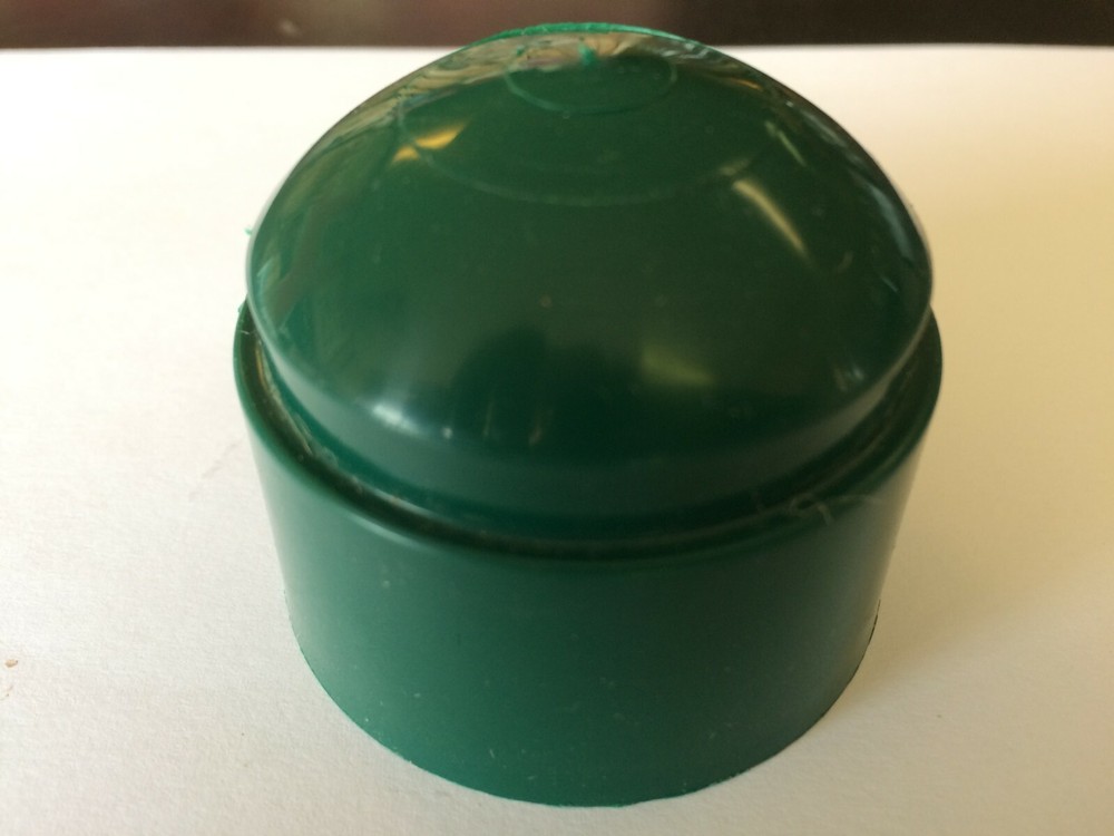CLOSEOUT Green PVC Dome Cap for 1-7/8″ OD Post, Chain Link Fence