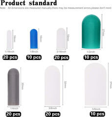 110 Piece High Temp Silicone Rubber Protective End Cap Kit – 3/32″ to 3/4″