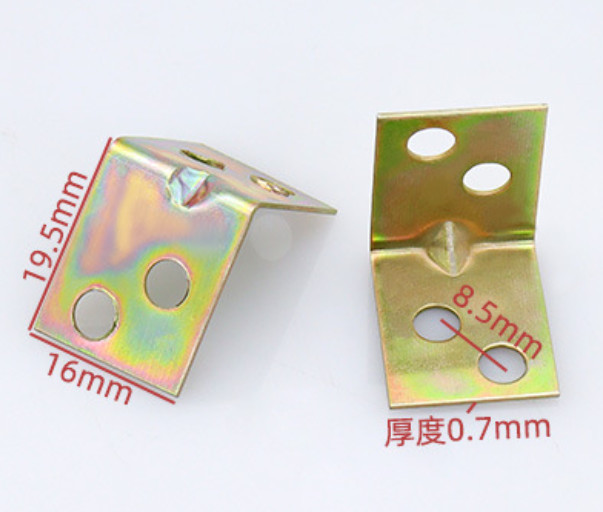 Galvanized Steel Right Angle Bracket, Thickened Furniture Hardware Connector