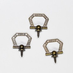 3pcs Antique Finish Decorative Metal Craft Hangers