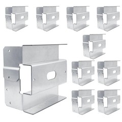 10Pcs 4×4 Post Base Anchor Concrete Deck Post Bracket Fit for Deck,Patio Or Perg