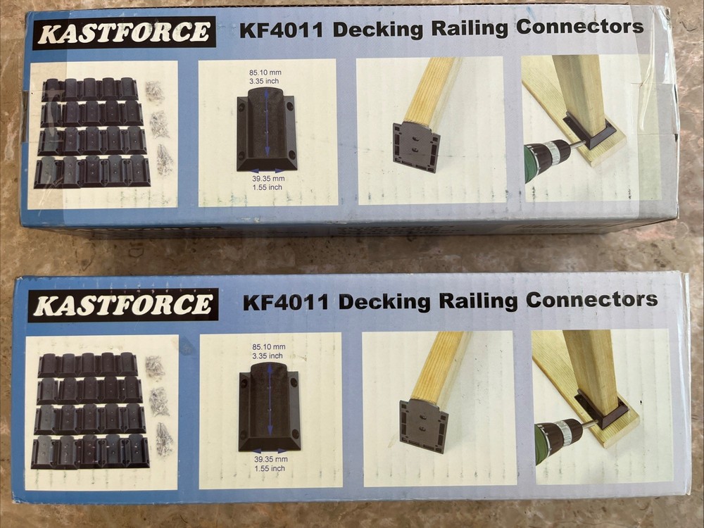 2 x 4 Deck Railing Brackets 36 pcs With Fasteners Kastforce # KF4011 NEW