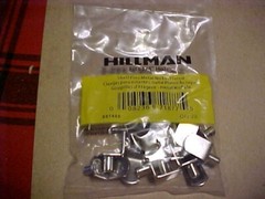 Qty 20 Shelf Bracket Pins Nickel Plated Steel 1/4″ peg for Cabinet/Bookcase