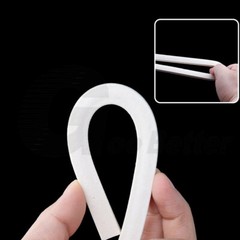 Square Sponge Cord Foam Rubber Trim Seal High Temp Insulated White Sold By Metre