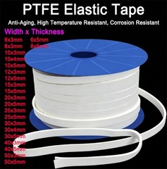 Self Adhesive Expanded PTFE Elastic Strip Gasket Tape Thickness3-5mm Width6-50mm