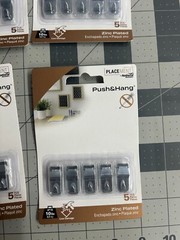 4-pack lot 5-piece National Hardware N260-150 Push & Hang Picture Drywall Hanger