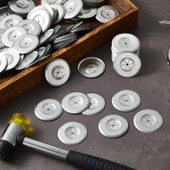 1.5 Inch Perforated Insulation Pins Self Locking Washers Flat inches