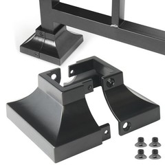 2pcs Post 1″Aluminum Deck Base Cover Skirt Handrail Stair Porch Railing Brackets