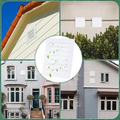 2 Pcs 6 x 6 Inch Aluminum Gable Vents Attic Vents Metal Gable Wall Shed Vent …