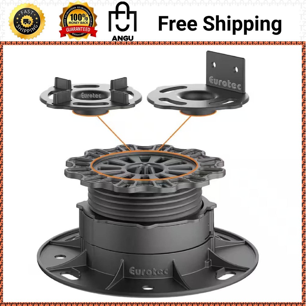 Deck Support Plastic Adjustable Pedestal PRO M 10-Piece Box