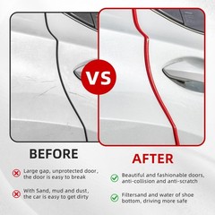 SINGARO 16.4Ft (5M) Car Door Edge Guard, No Glue Car Door Entry Guard Protect…