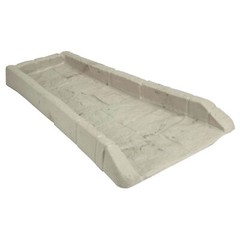Suncast SB24 Decorative Rain Gutter Downspout Splash Block, Tan (2 Pack)