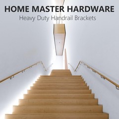 6 PCS Hand Rail Bracket Heavy Duty Hardware Stairway Support Satin Nickel