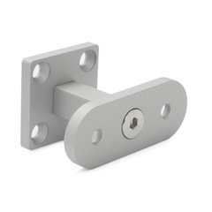 US 2X For Top of Wood Newel Post 1.7″ 1.5″ Modern Straight Handrail Bracket Kit