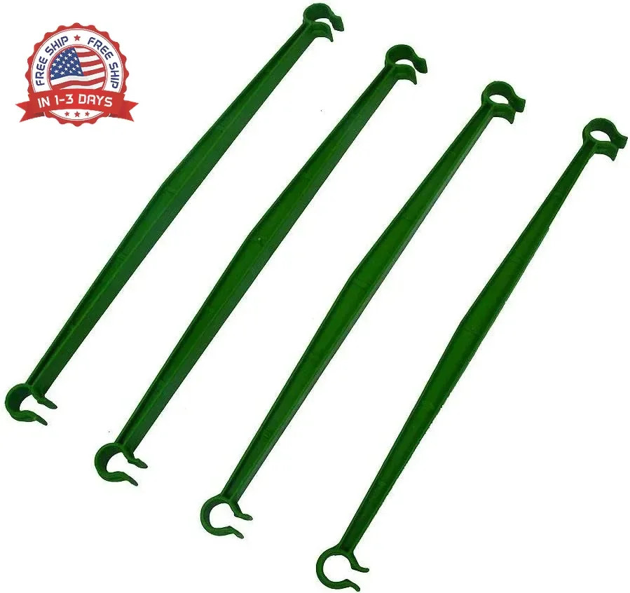 24Pcs Tomato Stake Connectors Trellis Connectors Stake Arms for Tomato Cage 11MM