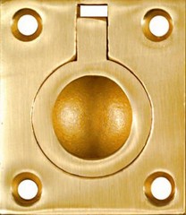 Cabinet Ring Pull, Bright Brass, 1-3/8 In. – N219-063
