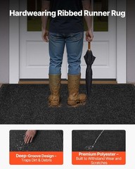 VEVOR Front Door Mat, 6 x 4 ft Indoor Outdoor Doormat Commercial Floor Mat Styli
