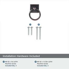 khtumeware 10-Pack 1.9 Inch Ring Antique Cabinet Knobs – Oil Rubbed Bronze