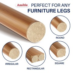 Ansible 60 Pcs Felt Furniture Pads 1 Felt Pads For Chair Leg Floor Protectors