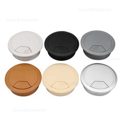 60mm Computer Desk Table Grommet Cable Tidy, Port Outlet Wire Hole Surface Cover