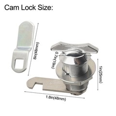 Reliable Thumb Turn Cam Lock for RV Compartments Protect Your Valuables