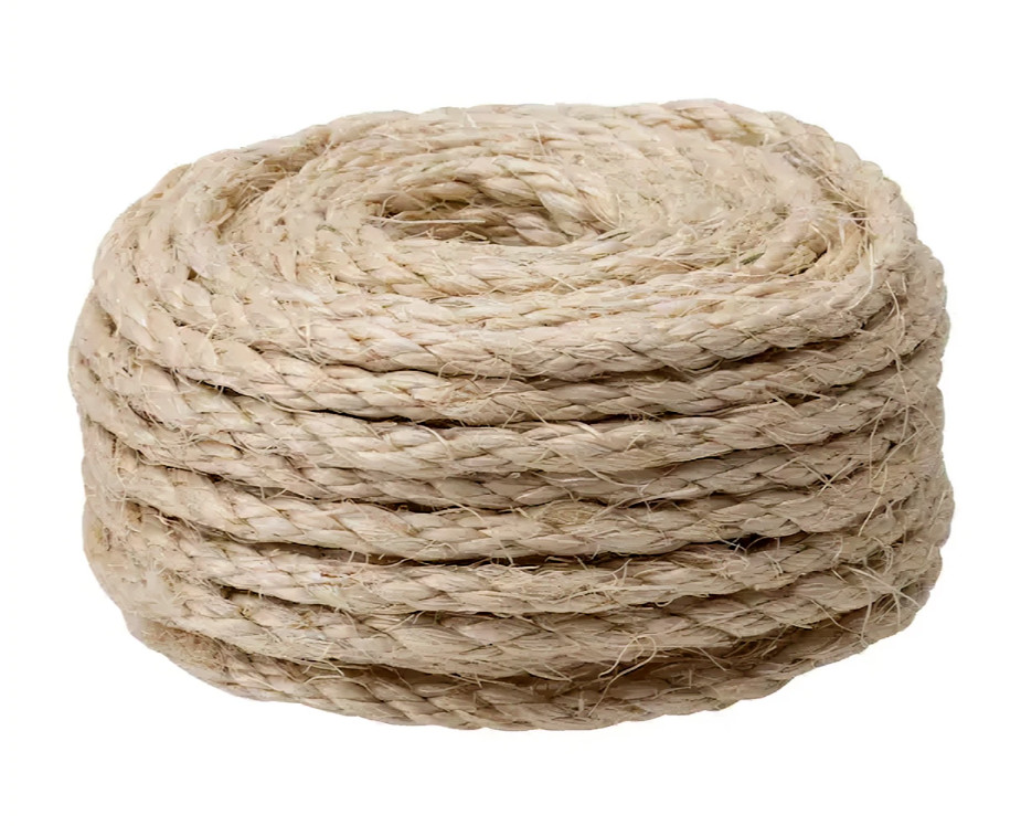4 Pack Everbilt 1/4″ x 50 ft Manila Twist Rope, Natural Fiber Heavy Duty 73075