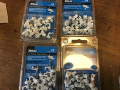 4 packs of 25 Ideal low voltage cable staples