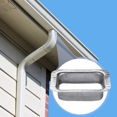 VYH 2″ x 3″ Rain Gutter Downspout Drop Outlet Aluminum K Style (4 Pack) 2 x 3