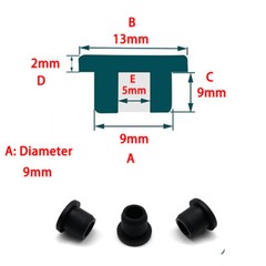 Black Silicone Stopper Plug Blanking End Cap Tube Pipe Insert Bung 9mm – 101.5mm