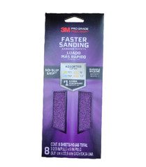 3M PRO GRADE PRECISIONS SAND PAPER 8 PACK – ASSORTED GRIT 80, 120, 220, 400