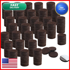 Uxcell 300Pcs Furniture Felt Pads Round 3/4 Self-Stick Anti-Slip Scratch