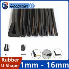 Strip Rubber U Shape Channel Edge Trim Seal 1-16mm Car Door Boot Edge Protector