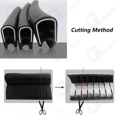 6-26mm Car Door Boot Edge Protector Strip Trim U Shape Guard Seal Rubber 7 Color