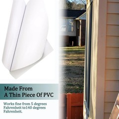 Vinyl Siding Repair Kit 6Pcs 6.3X4.75Inch Self-Adhesive 6 patches, white