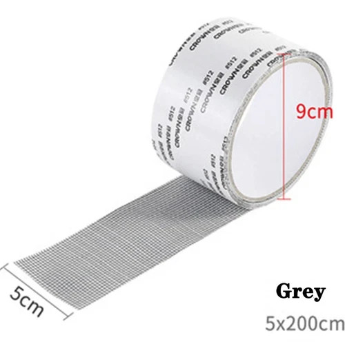 1pc Waterproof Window Screen Repair Tape Self Adhesive Mesh Patch – NEW