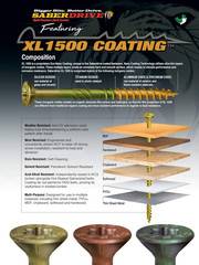 #9 X 2-1/2″ Tan XL1500 Coated Exterior Star Drive Multi-Purpose Deck Screws 1 L
