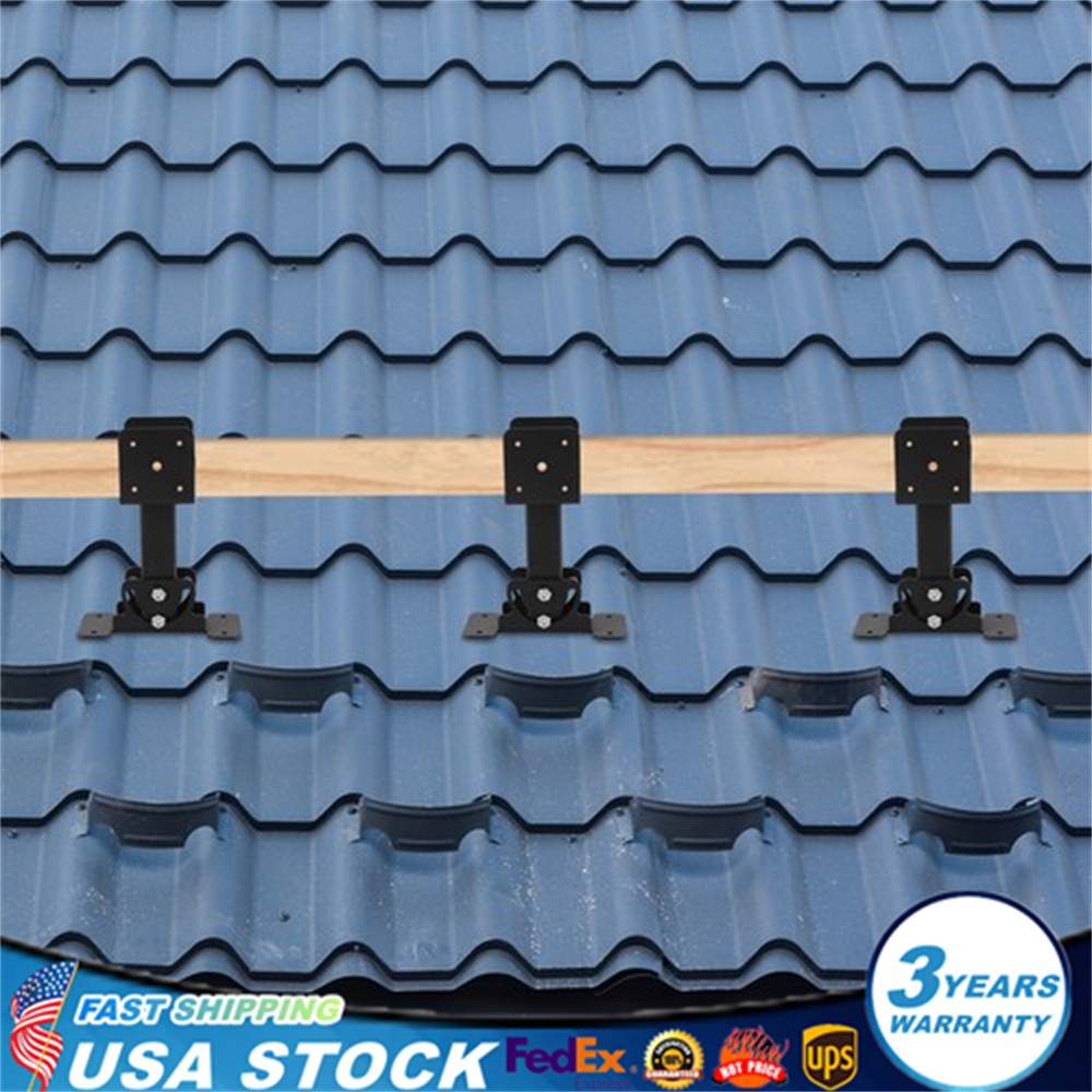 3PC Heavy Duty Roof Riser Brackets Kit Adjustable Roof Riser Beam Mount Brackets