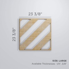 Ekena Millwork WALW24X24X0250STRCH Strymon 1/4″ T Decorative Fretwork Wall Panel