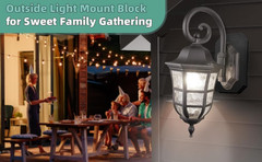Vinyl Siding Mounting Blocks, Perfect Fit Built-In Electrical Box Outdoor Light