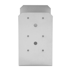 12 PCS Post Anchor Brackets, Adjustable Post Base, U-shaped Post Base, Silver