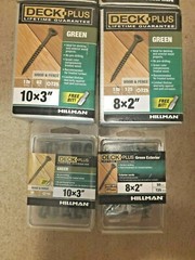 DECK PLUS Wood Fence GREEN “NAILS” Different SIZES to choose from
