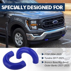 Front Tow Hooks Covers for Ford F150 2004-2025 Hitch Cover Anti-Fading Compatibl