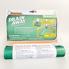 Lot of 4 Frost King DE200 Drain Away Downspout Extender Green Extends 8 ft NIP