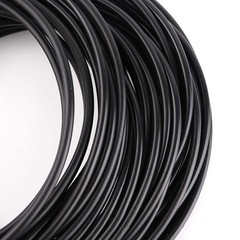 Solid Fluorine Rubber Strips Round O-Ring Cord Sealing Gasket Black Dia 2mm-15mm