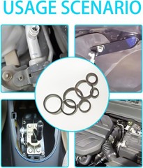 Mandark 570 PCS 18 Sizes Car Oil Crush Washers Assortment Kit, Aluminum Auto Eng